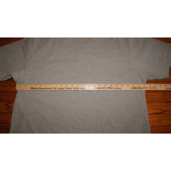 Notre Dame Fighting Irish Gray Champion TShirt Fieldhouse Stained - Picture 7 of 9